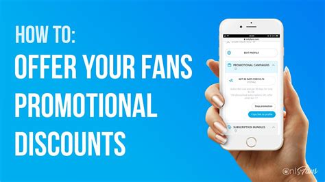 How to offer fans promotional discounts 